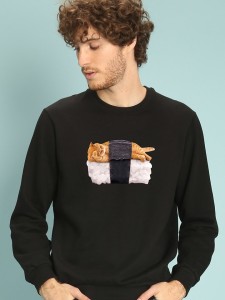 WOOOP Bluza "Sushi Cat" w kolorze czarnym rozmiar: XL