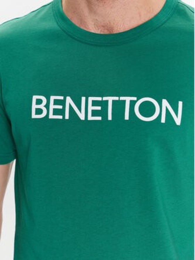 United Colors Of Benetton T-Shirt 3I1XU100A Zielony Regular Fit