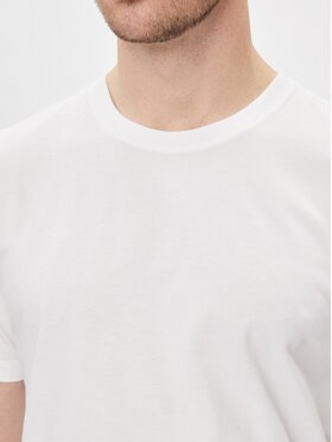 Calvin Klein Jeans T-Shirt Two Tone Monologo J30J324783 Biały Regular Fit