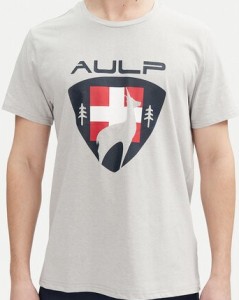 Aulp T-Shirt Roque Szary Regular Fit