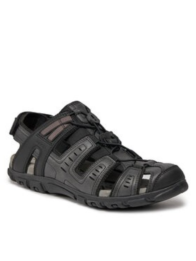 Geox Sandały Uomo Sandal Strada U4524C 000ME C9999 Czarny