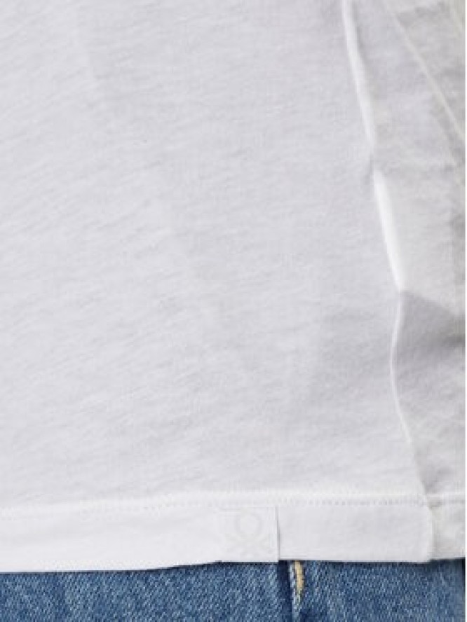 United Colors Of Benetton T-Shirt 3P7XU108X Biały Regular Fit