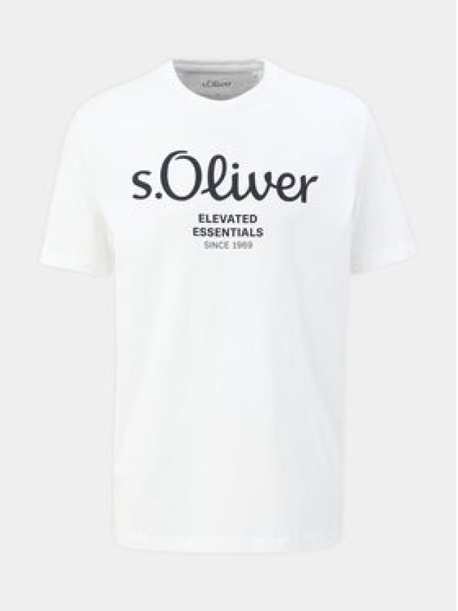 s.Oliver T-Shirt 2139909 Biały Regular Fit