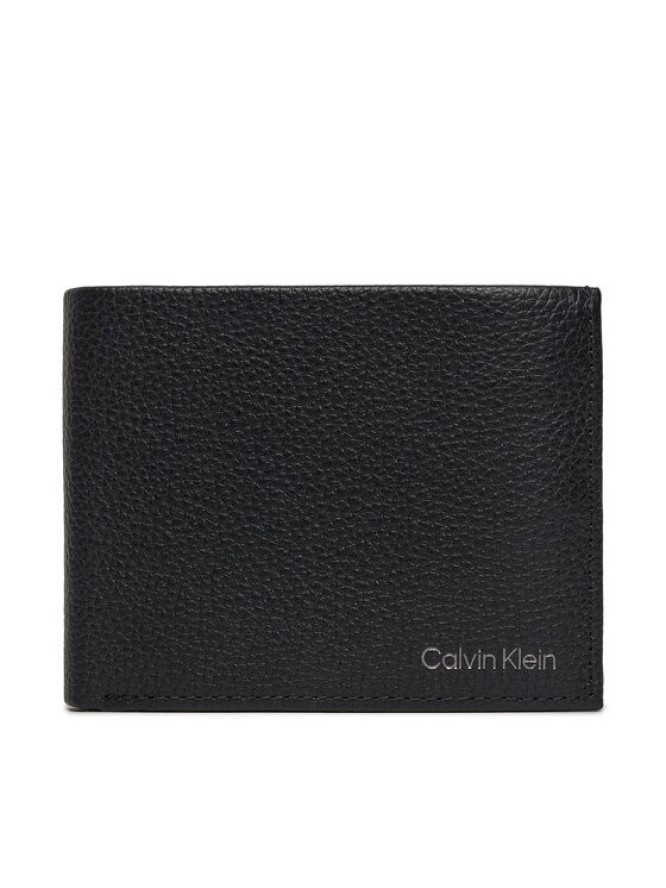 Calvin Klein Duży Portfel Męski Warmth Trifold 10Cc W/Coin L K50K507969 Czarny