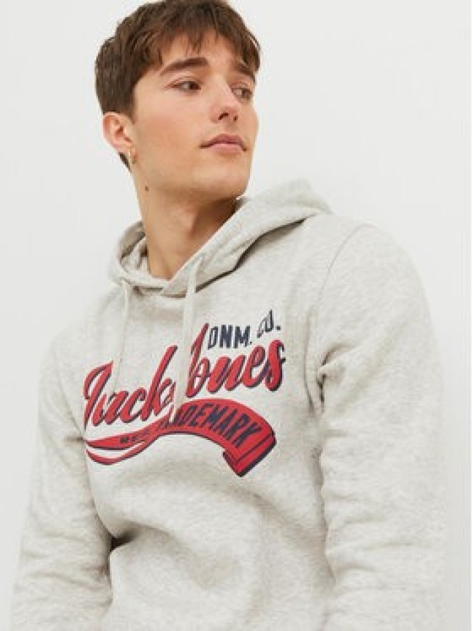 Jack&Jones Bluza Logo 12233597 Szary Standard Fit