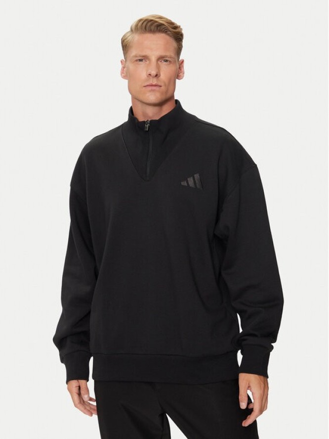 adidas Bluza ALL SZN Fleece IX1250 Czarny Loose Fit