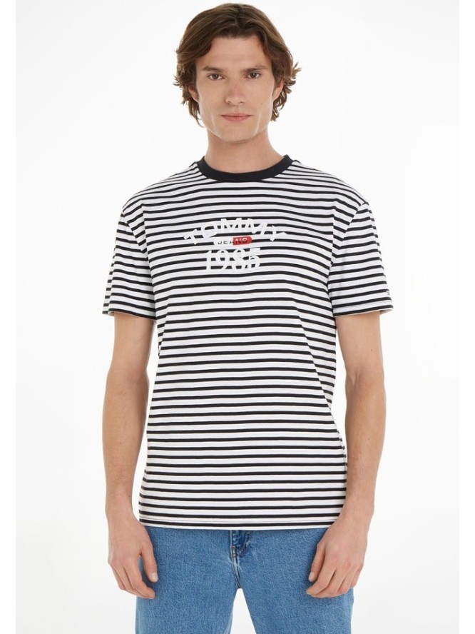 TOMMY JEANS Koszulka w kolorze czarno-białym rozmiar: XXL