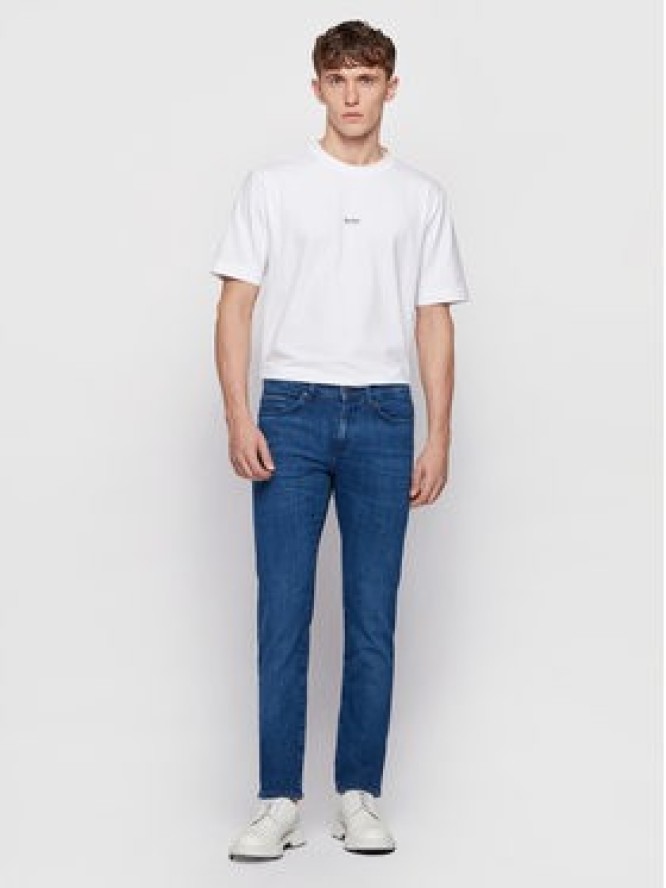 Boss Jeansy Delaware3-1 50443965 Granatowy Slim Fit