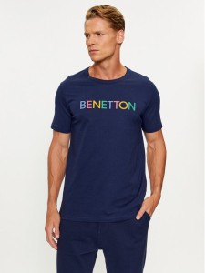 United Colors Of Benetton T-Shirt 3I1XU100A Granatowy Regular Fit