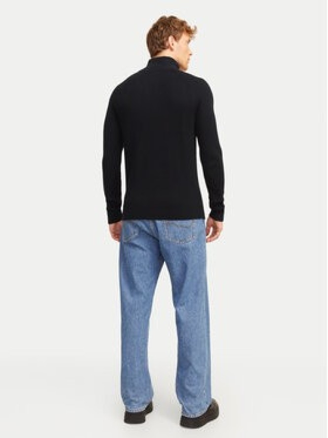 Jack&Jones Sweter Pannel 12258473 Czarny Regular Fit