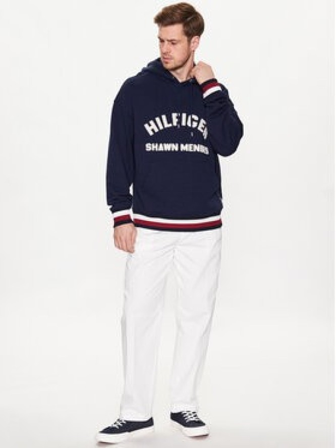 Tommy Hilfiger Bluza MW0MW31185 Granatowy Relaxed Fit