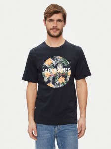 Jack&Jones T-Shirt Chill 12248072 Granatowy Standard Fit