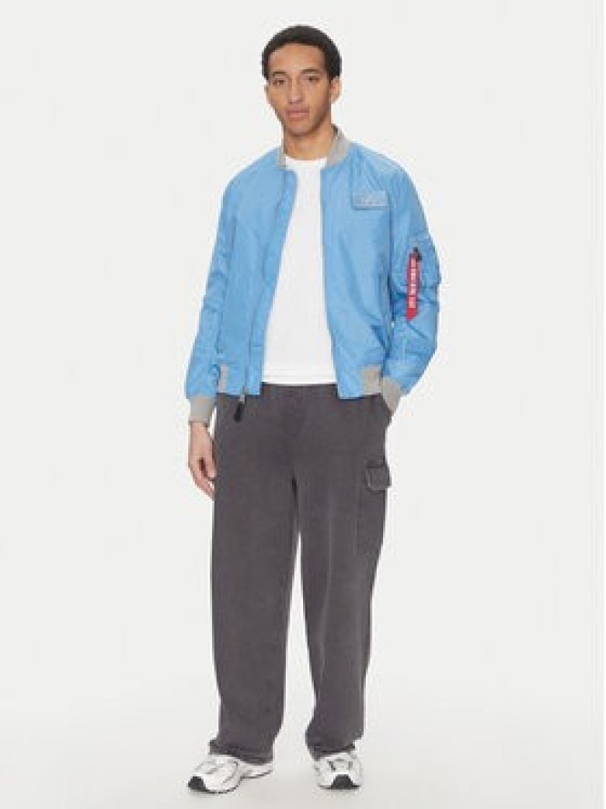 Alpha Industries Kurtka bomber MA-1 TTC Two Tone 126101 Niebieski Regular Fit