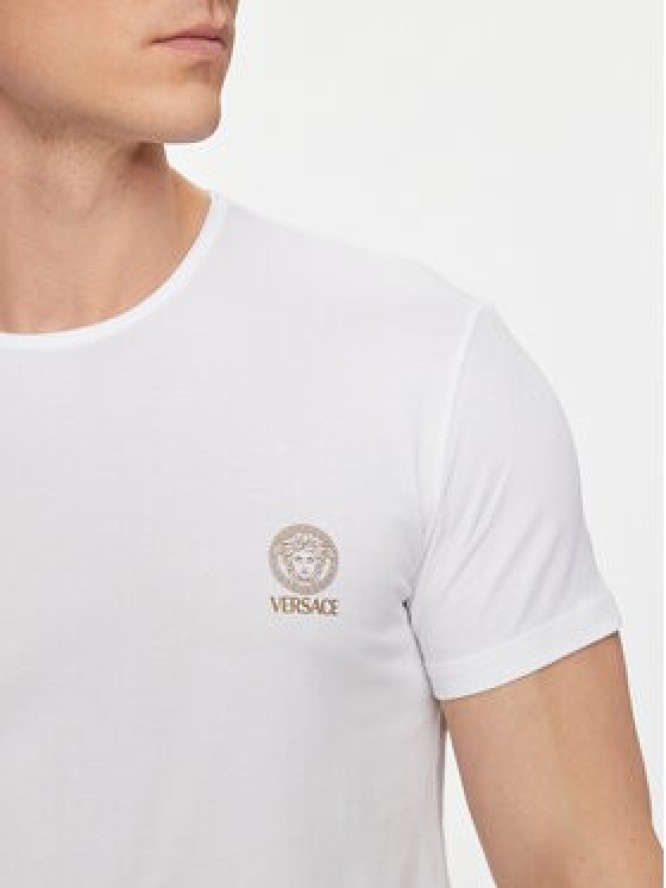 Versace Komplet 2 t-shirtów AU10193 Kolorowy Slim Fit