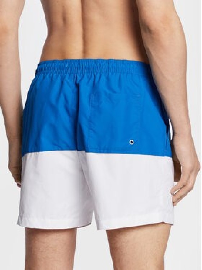 Calvin Klein Swimwear Szorty kąpielowe KM0KM00796 Niebieski Regular Fit
