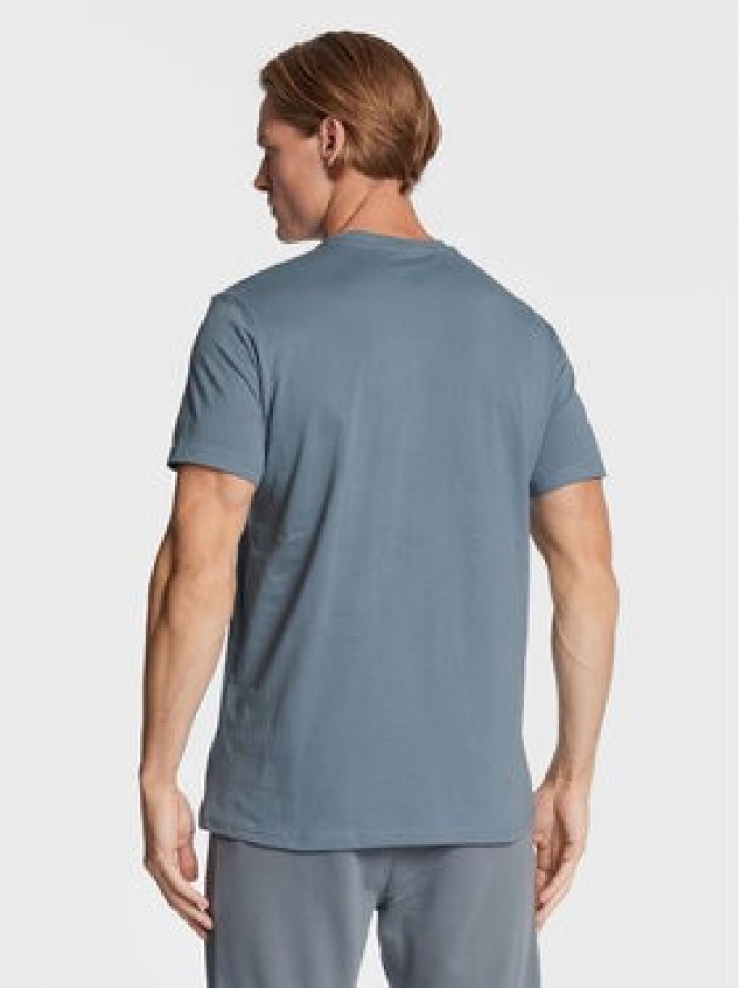 4F T-Shirt H4Z22-TSM035 Niebieski Regular Fit