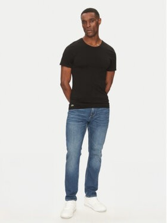 Lacoste Komplet 3 t-shirtów TH9007 Czarny Slim Fit