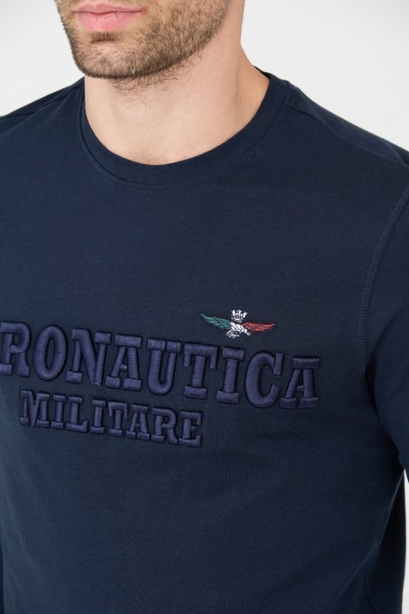 AERONAUTICA MILITARE Granatowy longsleeve