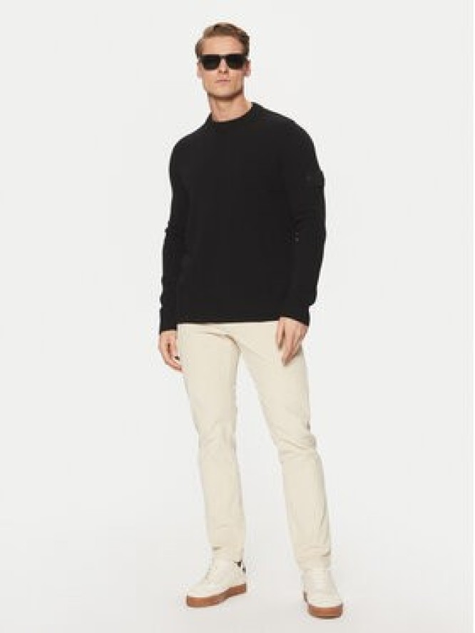 Stone Island Sweter 8115527FA Czarny Regular Fit