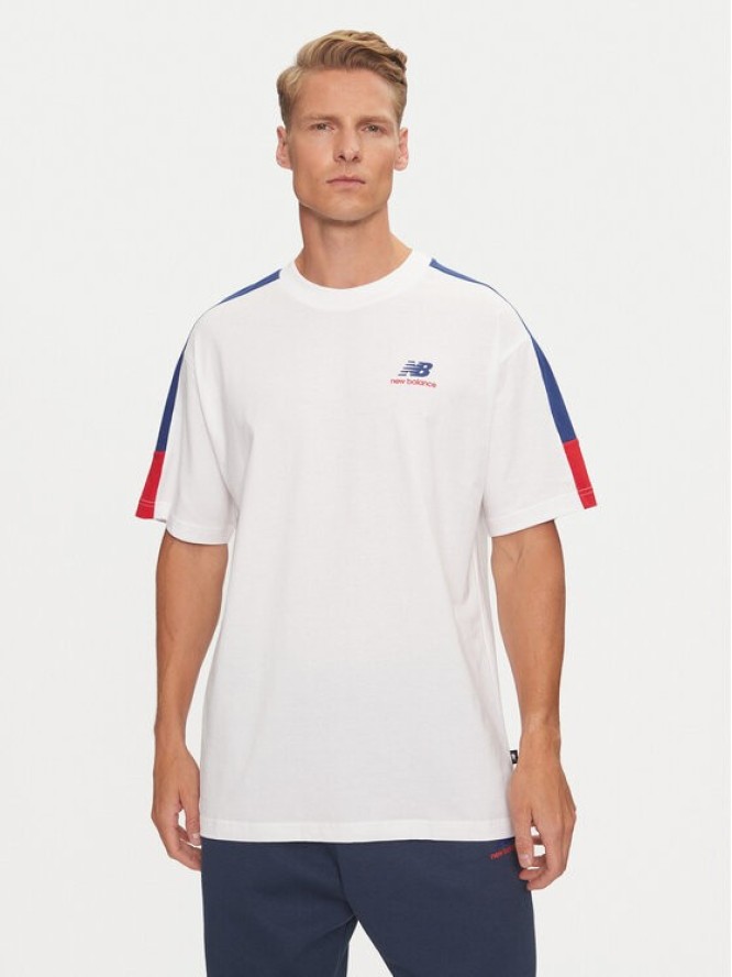 New Balance T-Shirt Classics MT43526NNY Niebieski Relaxed Fit