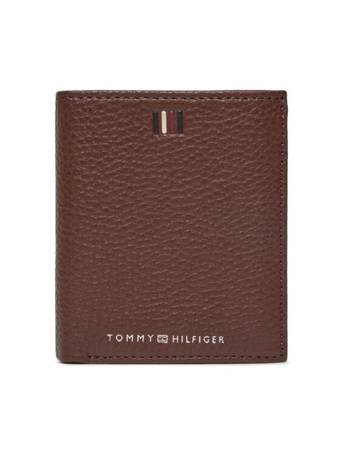 Tommy Hilfiger Duży Portfel Męski Th Central Trifold AM0AM11851 Brązowy