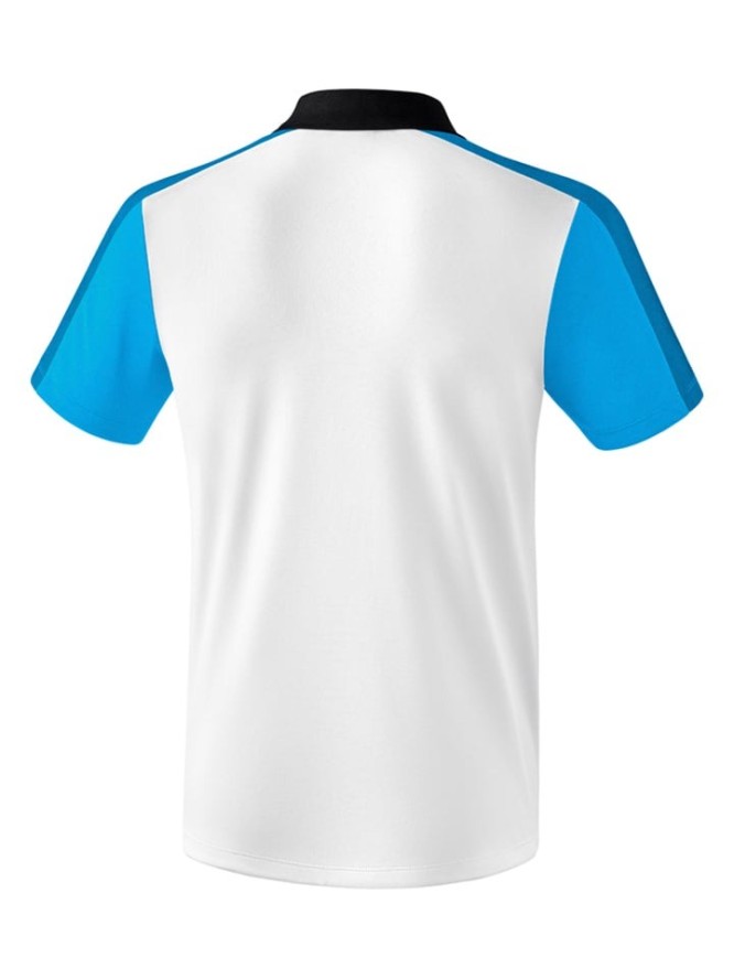 erima Sportowa koszulka polo "Premium One 2.0" w kolorz biało-błękitnym rozmiar: S