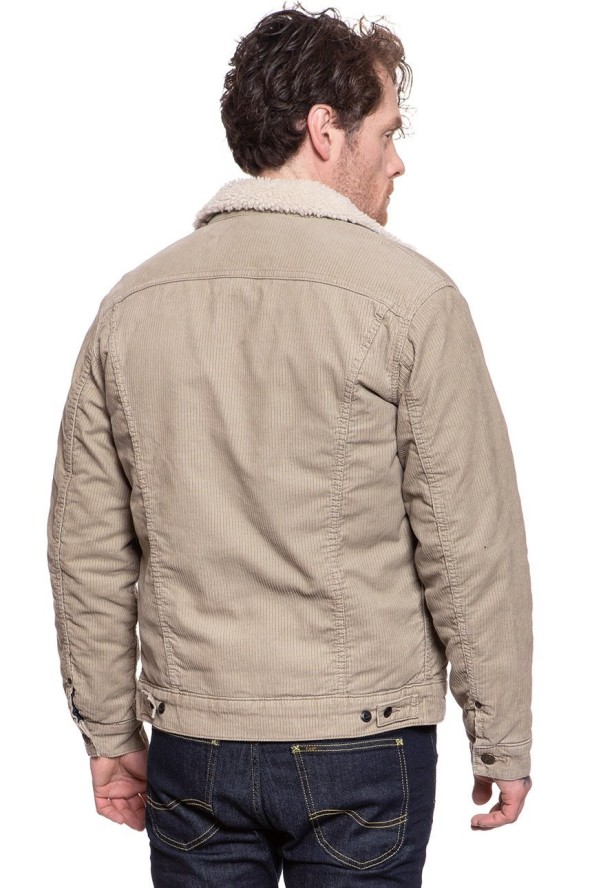 KURTKA ZIMOWA LEE SHERPA JACKET BEIGE L87AQM97