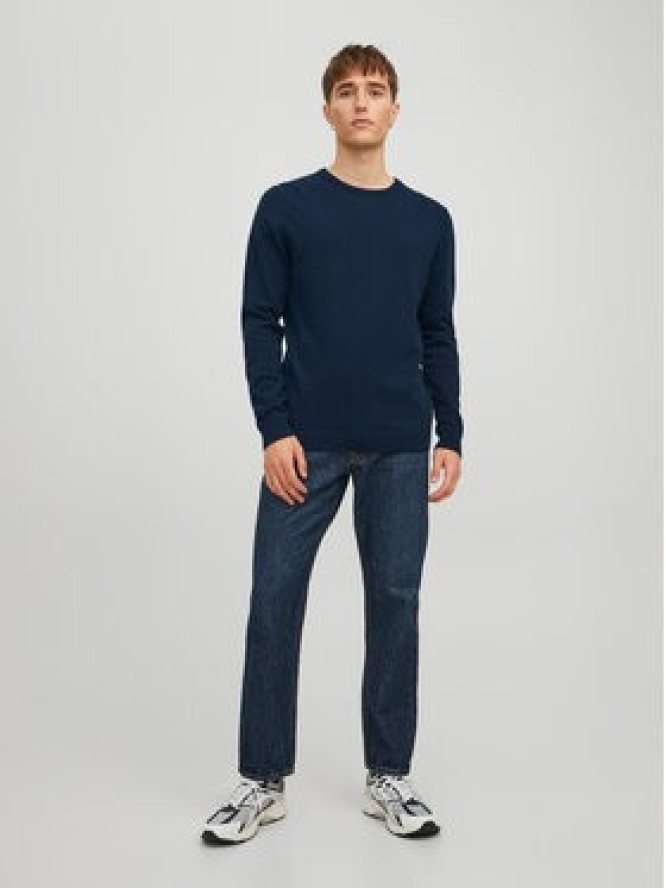 Jack&Jones Sweter 12137190 Granatowy Regular Fit