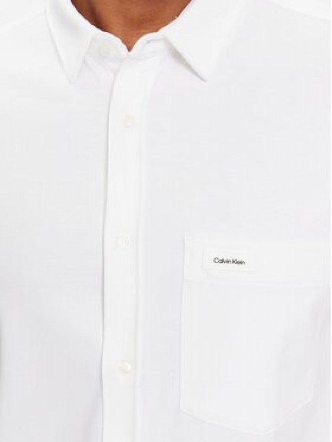 Calvin Klein Koszula K10K110858 Biały Slim Fit