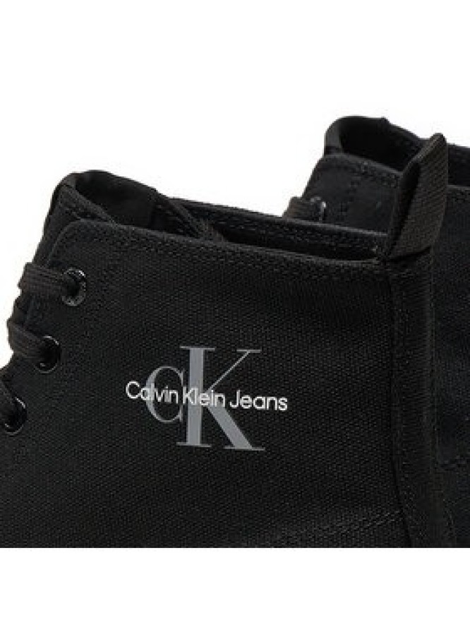 Calvin Klein Jeans Trampki Lugged Hybrid High Laceup Mtr YM0YM01021 Czarny