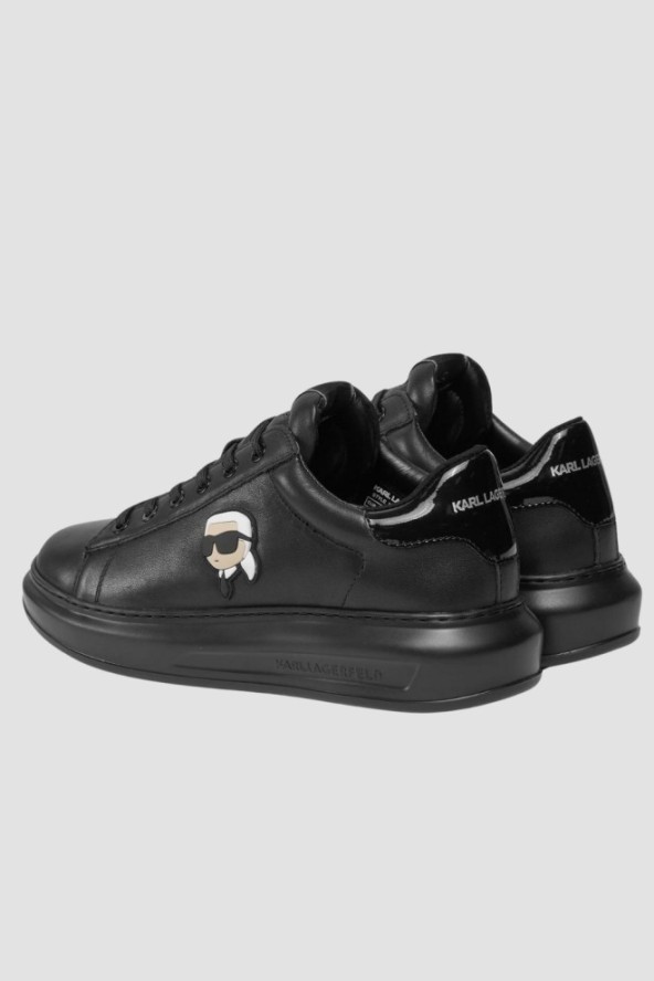 KARL LAGERFELD Czarne sneakersy Kapri Mens Nft Lo Lace