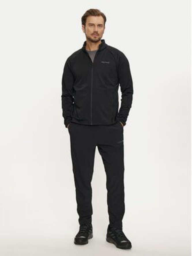 Marmot Bluza techniczna Leconte M15382 Czarny Regular Fit