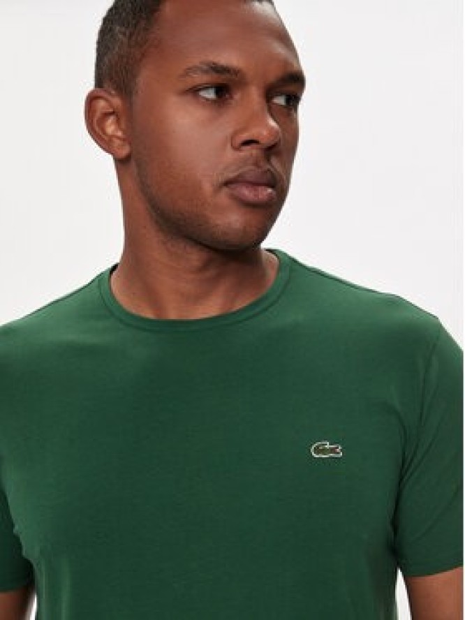 Lacoste T-Shirt TH0998 Zielony Regular Fit