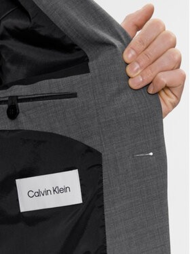 Calvin Klein Marynarka K10K112935 Szary Regular Fit
