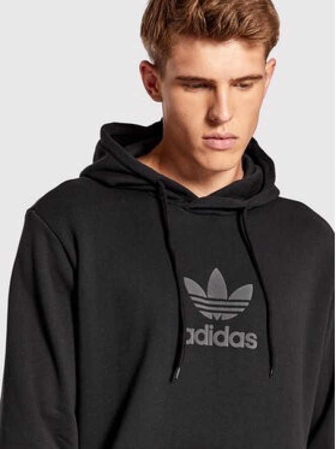 adidas Bluza Trefoil Series Street HS8895 Czarny Relaxed Fit