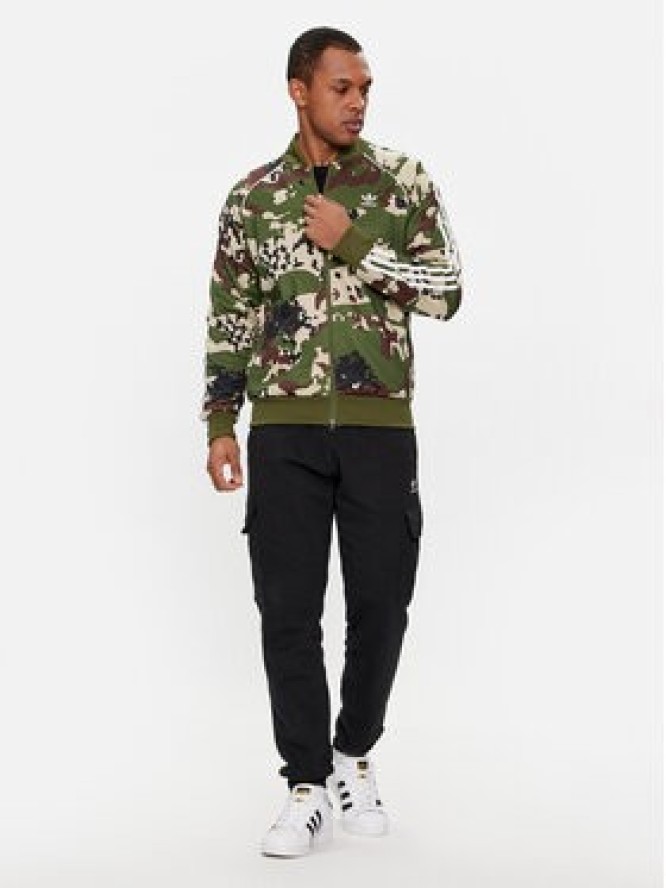 adidas Bluza Camo SSTR IS0253 Zielony Regular Fit