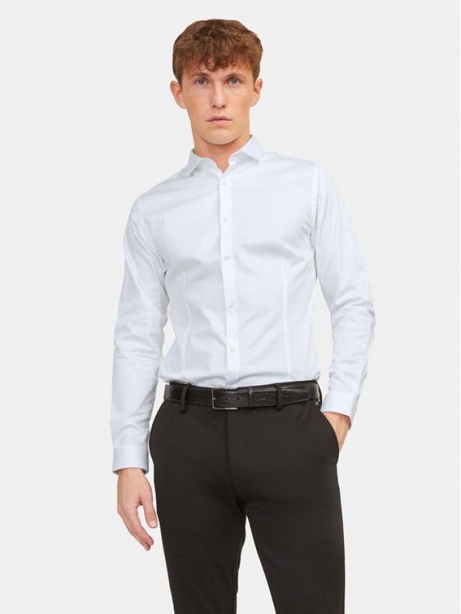 Jack&Jones Koszula Parma 12097662 Biały Super Slim Fit