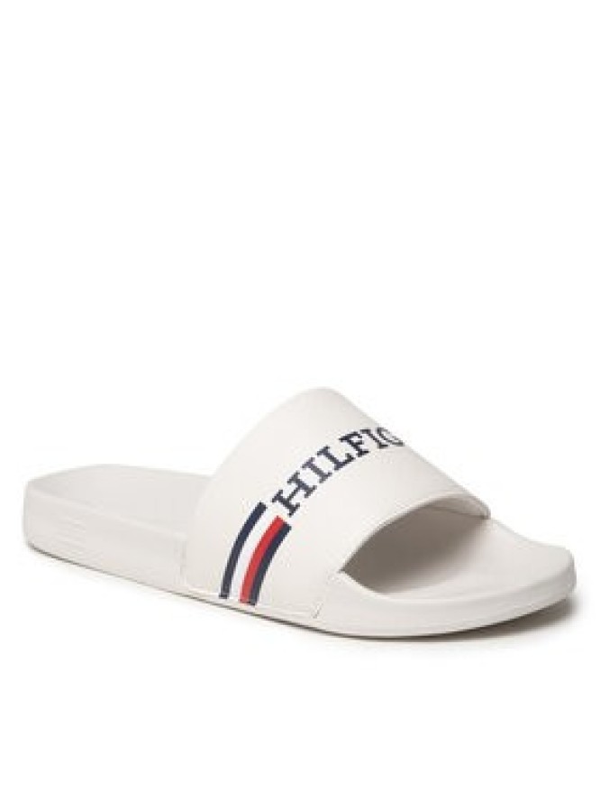 Tommy Hilfiger Klapki Corporate Flag Pool Slide FM0FM04613 Biały