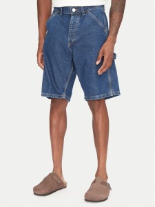 Jack&Jones Szorty jeansowe Alex 12273238 Granatowy Baggy Fit