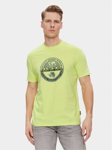 Napapijri T-Shirt S-Bollo NP0A4H9K Żółty Regular Fit