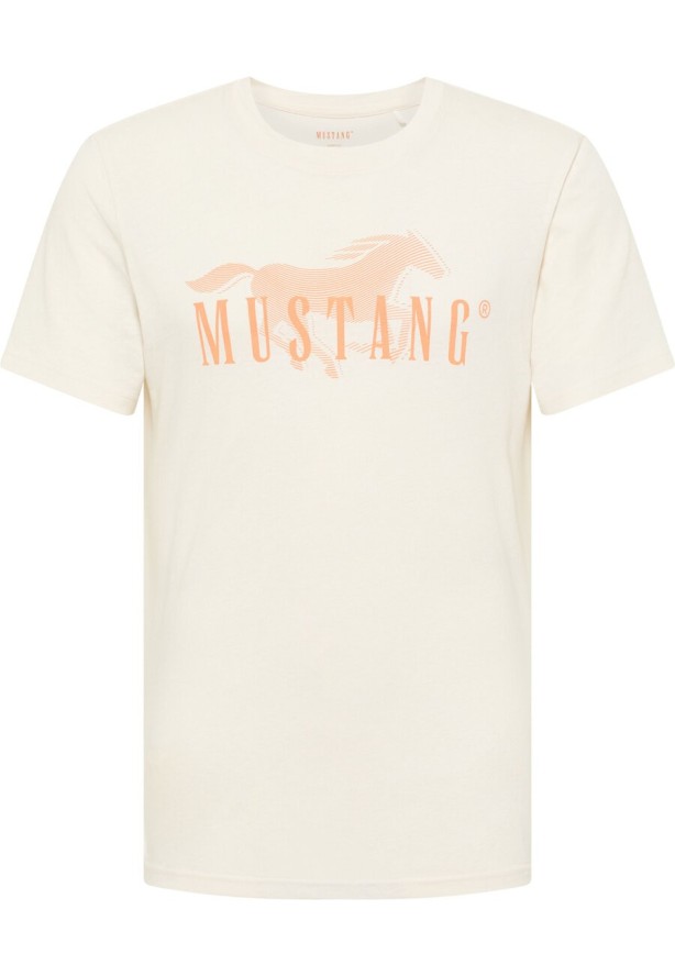 MUSTANG MĘSKI T-SHIRT LOGO AUSTIN WHISPER WHITE 1014928 2013