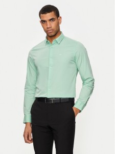 Calvin Klein Koszula K10K110856 Zielony Slim Fit