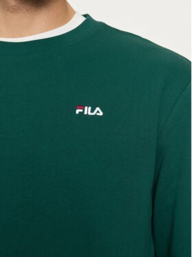 Fila Bluza Brustem FAM0343 Zielony Regular Fit