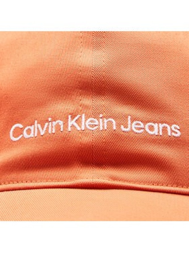 Calvin Klein Jeans Czapka z daszkiem Institutional K50K510062 Pomarańczowy