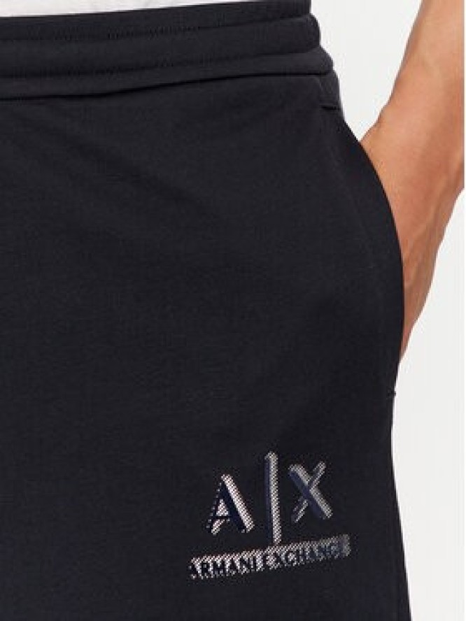 Armani Exchange Spodnie dresowe 3DZPSA Z9N1Z 1583 Granatowy Regular Fit