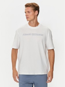 Armani Exchange T-Shirt 6DZTBD ZJ3VZ 1116 Biały Regular Fit