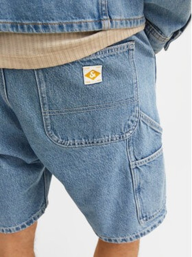 Jack&Jones Szorty jeansowe Jjitony 12252719 Niebieski Loose Fit