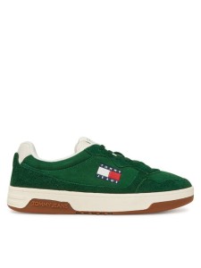Tommy Jeans Sneakersy Tjm Cupsole Suede EM0EM01568 Zielony