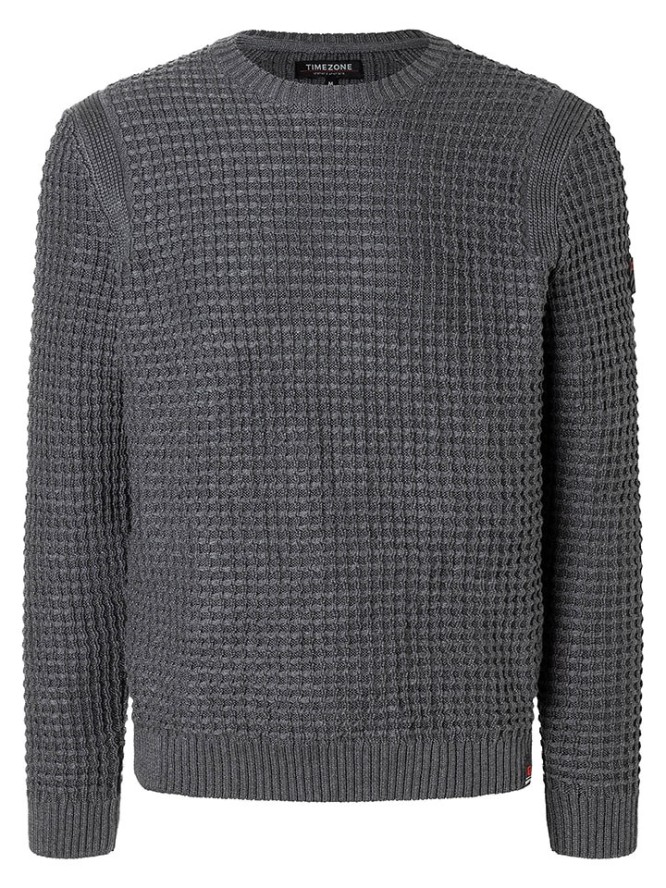 Timezone Sweter w kolorze szarym rozmiar: S
