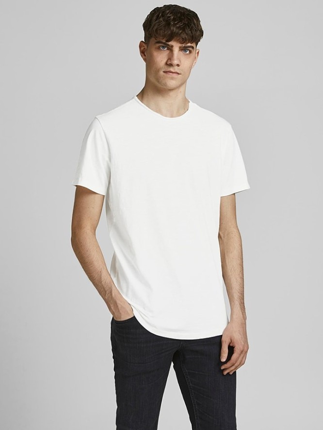 Jack & Jones Koszulka "Basher" w kolorze białym rozmiar: M